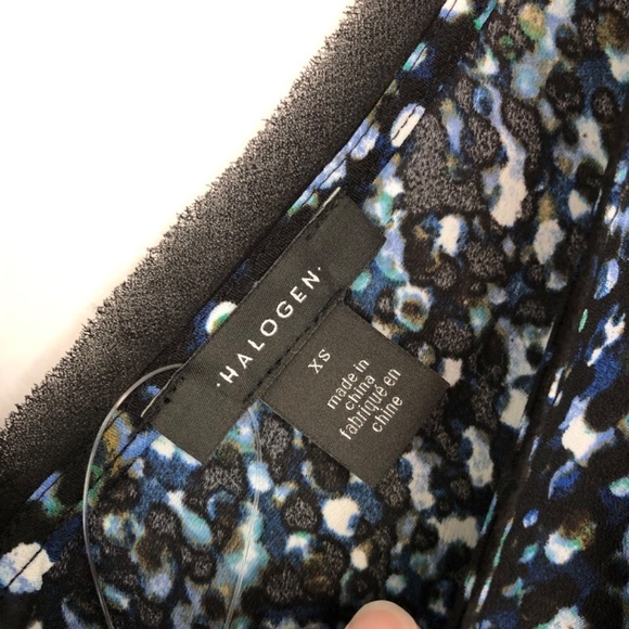 Halogen Black Green Confetti Print Tank Top XS - Picture 3 of 9